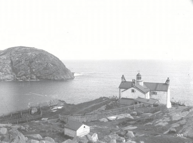 Date unknown - View of the Fort Amherst Lighthouse.  Courtesy Memorial University Digital Archives.