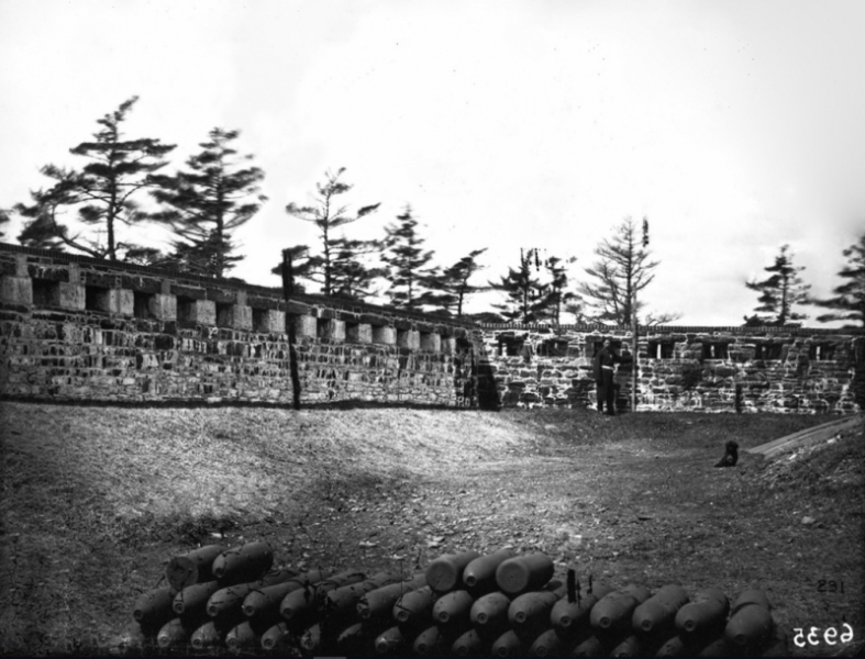 ca. 1879 - Fort Ogilvie.  Courtesy Nova Scotia Archives.