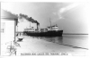 Date unknown - Norgoma at Thessalon dock.  Image claims 1940's, but Norgoma would not have been constructed yet.  Courtesy Thessalon Public Library and Our Ontario.