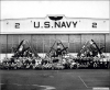 1944 - Planes and Navy personnel in front of Hanger 2 of NAS New York.  Courtesy National Park Service.