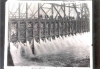 June 9, 1909 - The swing dam in use after the accident.  Photo courtesy Parks Canada.