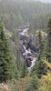 A waterfall by the road on the way to Churchill Falls.